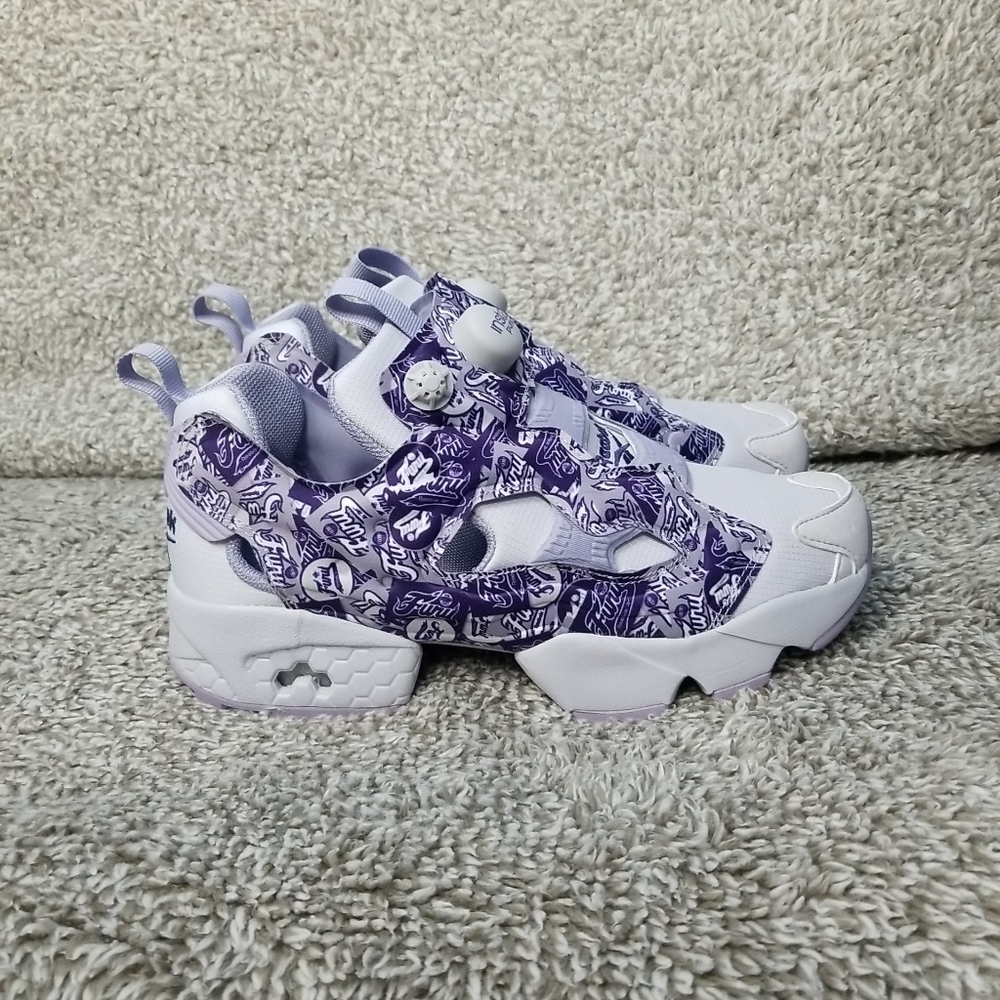 Reebok Instapump Fury OG Team Purple Fury Script Size 8.5 Women B-Grade